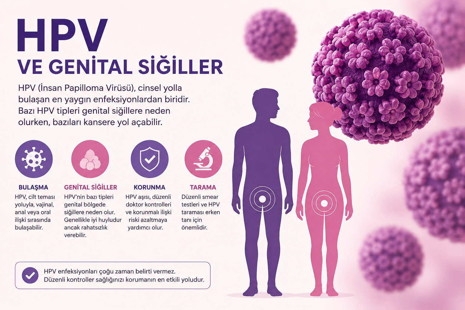 Genital Siğil (HPV) Hakkında En Sık Sorulan Sorular: Genital Siğiller Kanser Yapar mı, Bulaşır mı, Tekrarlar mı?