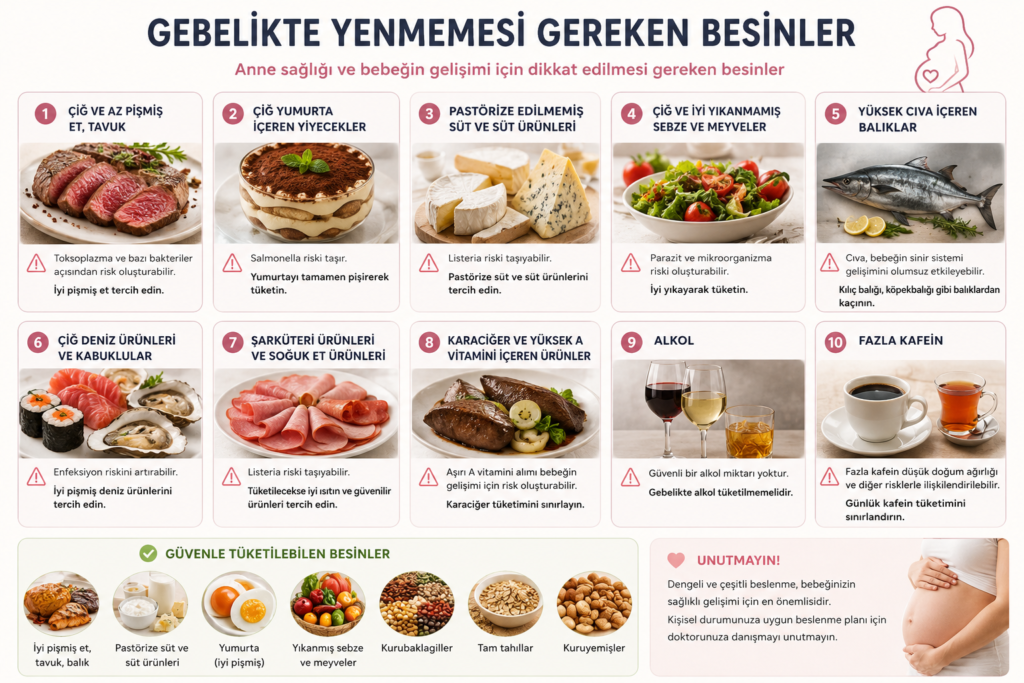 Gebelikte beslenme ve yenmemesi gereken besinler